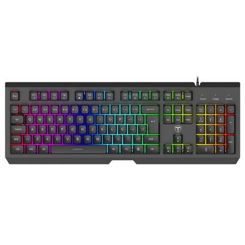 TECLADO GAMER T-DAGGER NOVA PRETO RGB T-TGK110 PT ABNT-2