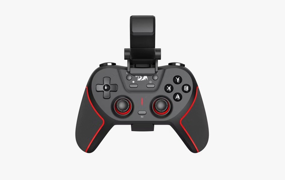 CONTROLE GAMER REDRAGON SEMPITEN PRETO G712 S/ FIO COM SUPORTE