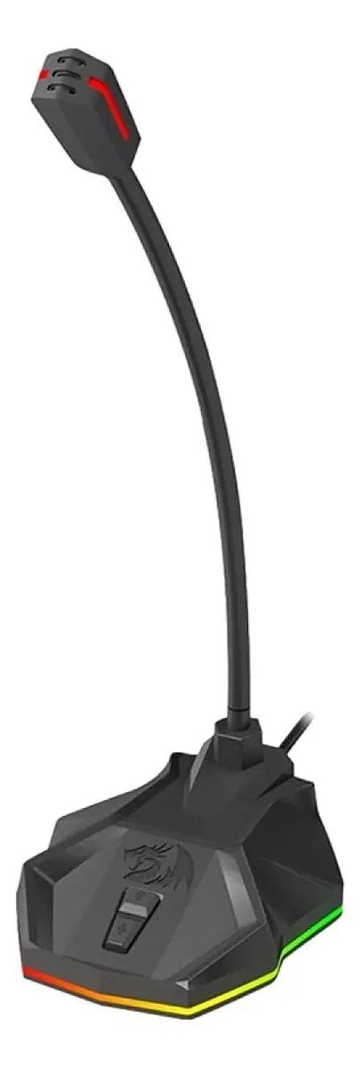 MICROFONE GAMER REDRAGON STIX PRETO